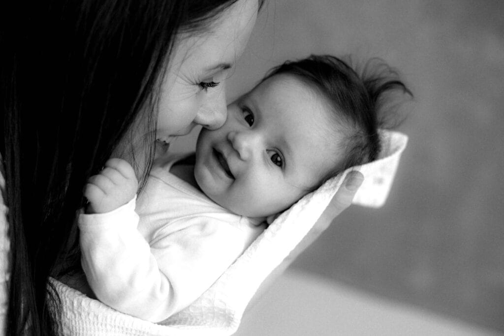Verified babysitter and nanny playing with a child, hired from a professional agency